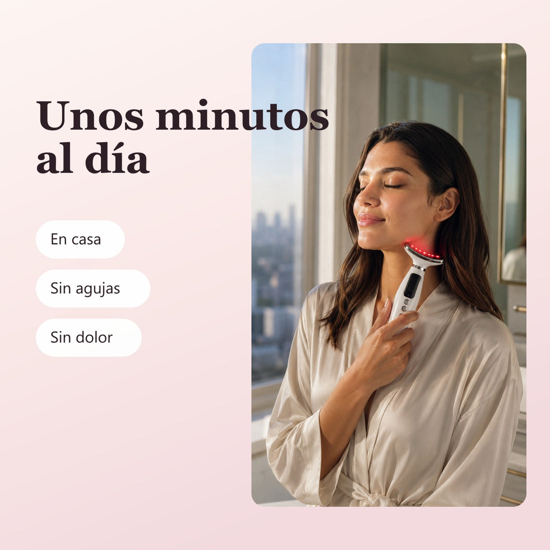 Unos minutos al día, en casa, sin agujas y sin dolor